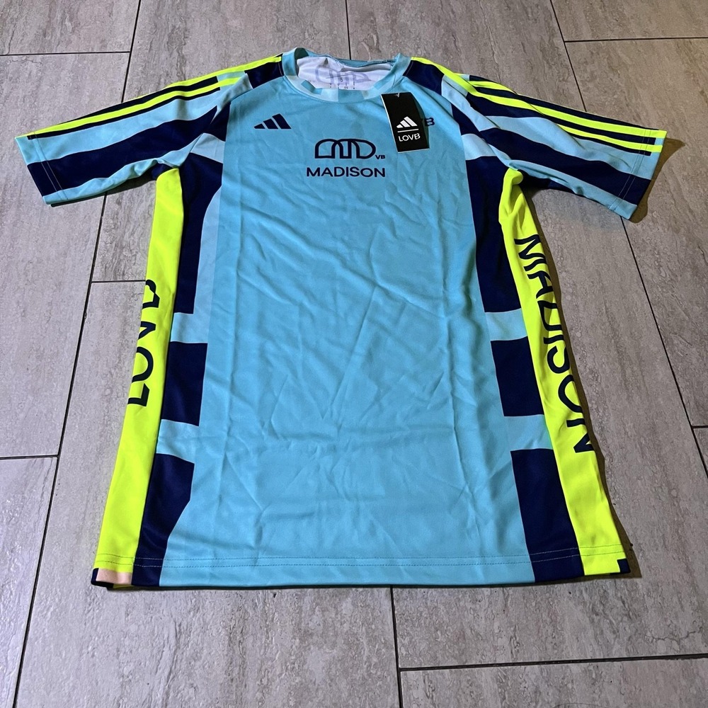 Adidas Madison LOVB Volleyball Jersey Womens Small Blue League One Shirt NEW